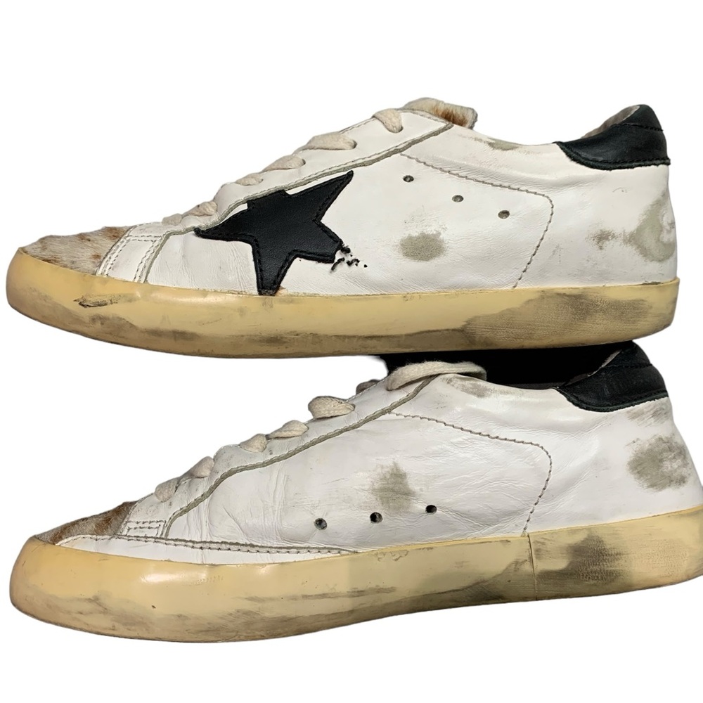 Golden Goose “Destroyed Zebra” pony hair sneakers - Picture 6 of 15